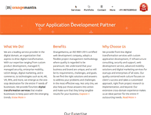 Tablet Screenshot of orangemantra.com